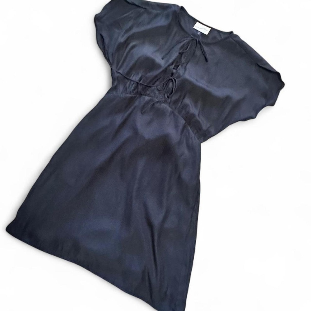 NWT Light Weight Black Mini with Empire Waistline and Flutter Short Sleeves